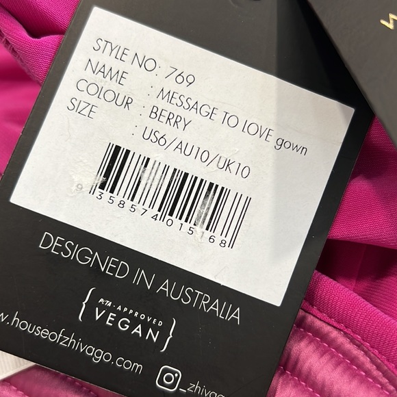 ZHIVAGO Signature Message To Love Gown Long Dress - Picture 9 of 9